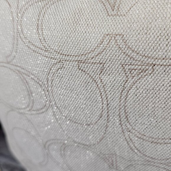 COACH Penelope Linen 2way Strap Turnlock Signature Cream Gold Shoulder Bag COA - Picture 14 of 16